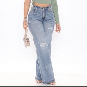 Longing For You Distressed Wide Leg Jeans
Medium Blue Wash